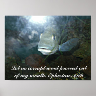 Ne laissez pas les mots corrompus poster