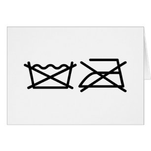 NE LAVEZ PAS ! NE REFROIREZ PAS ! CARTE