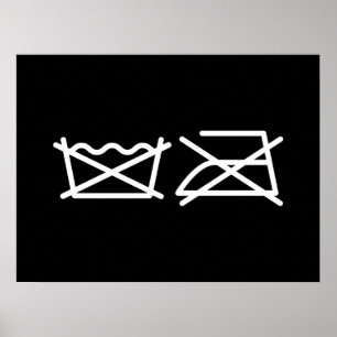 NE LAVEZ PAS ! NE REFROIREZ PAS ! POSTER