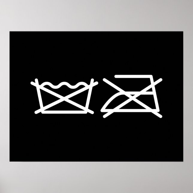 NE LAVEZ PAS ! NE REFROIREZ PAS ! POSTER (Devant)