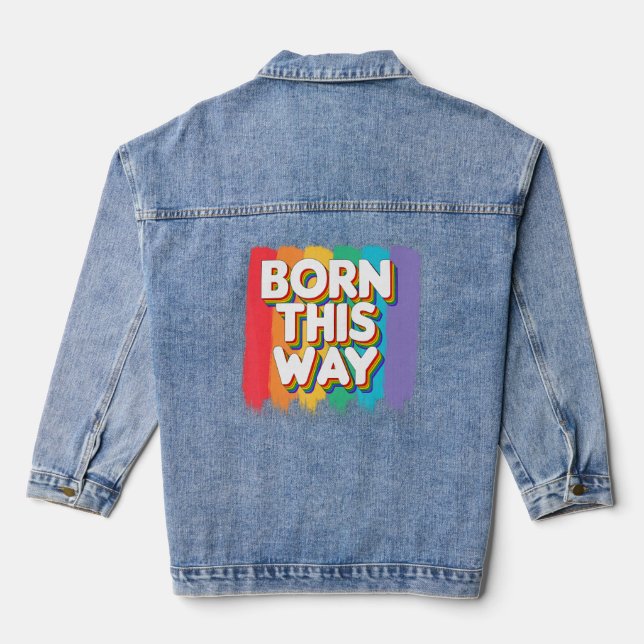 Né LGBT de cette façon LGBTQ Pride Raibow Ally (Verso)