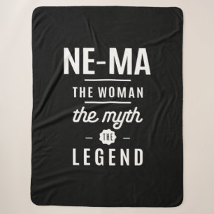 Ne-Ma The Woman The Myth The Legend Sherpa Blanket