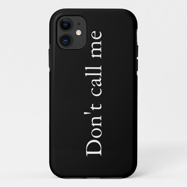 Ne m'appelle pas - coque iphone (Dos)