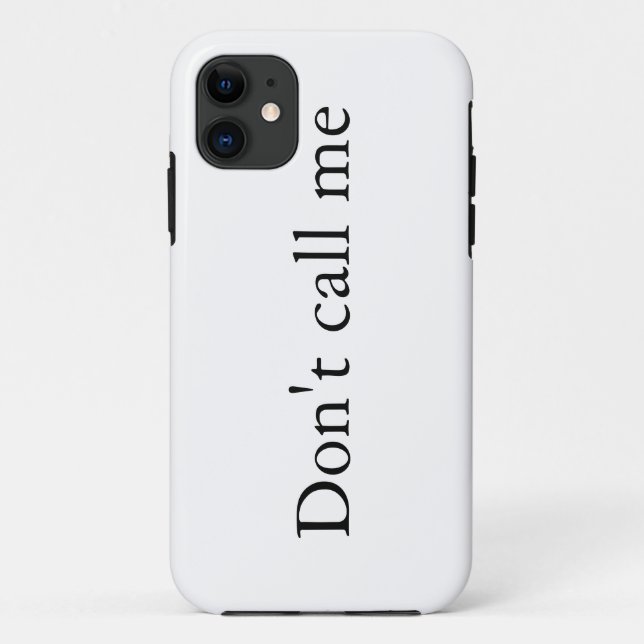 Ne m'appelle pas - coque iphone (Dos)