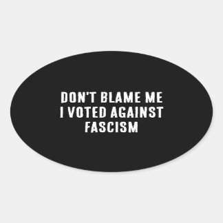 Ne me blâmez pas Sticker anti-fasciste