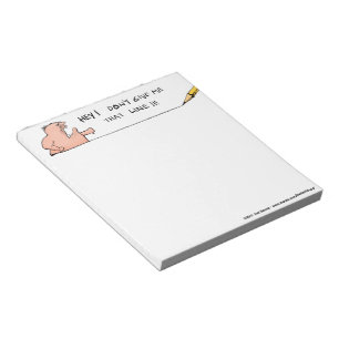 Ne me donnez pas ce carnet de notes