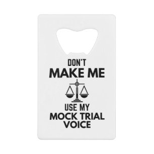 Ne me forcez pas à utiliser mon Faux test de la vo