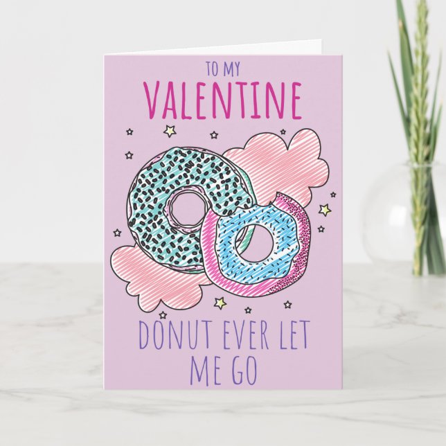 Ne me laissez pas aller drôle Carte Valentine (Devant)