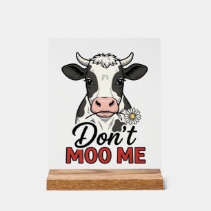 Ne me moo pas drôle vache gravure vintage