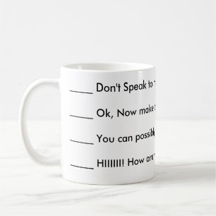 Ne me parlez pas la tasse de café