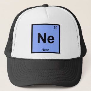 Ne - Neon Chemistry Periodic Table Symbol Trucker Hat