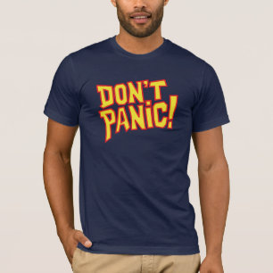 Ne paniquez pas ! t-shirt avec slogan graphique