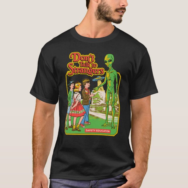 Ne parlez pas aux étrangers T-shirt classique (Devant)