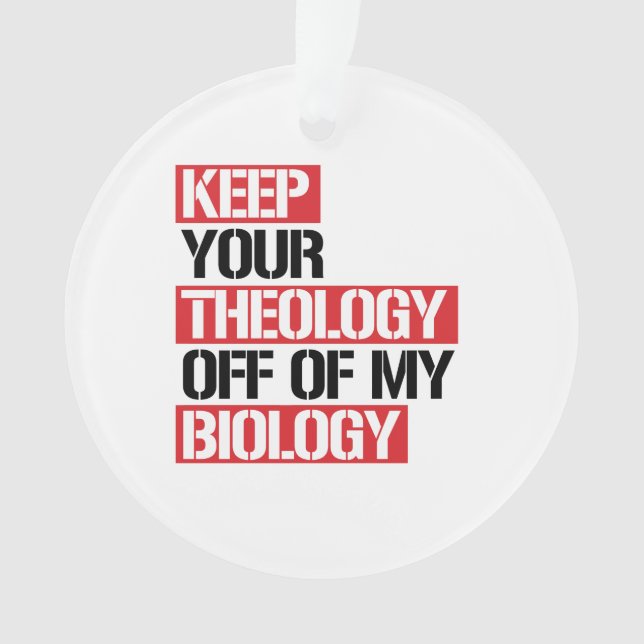 Ne pas faire de la théologie ma biologie (devant)