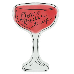 Ne pas le mettre en bouteille Sticker en verre de