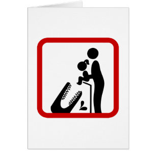 Ne pas nourrir la fille à la carte d'affichage du 