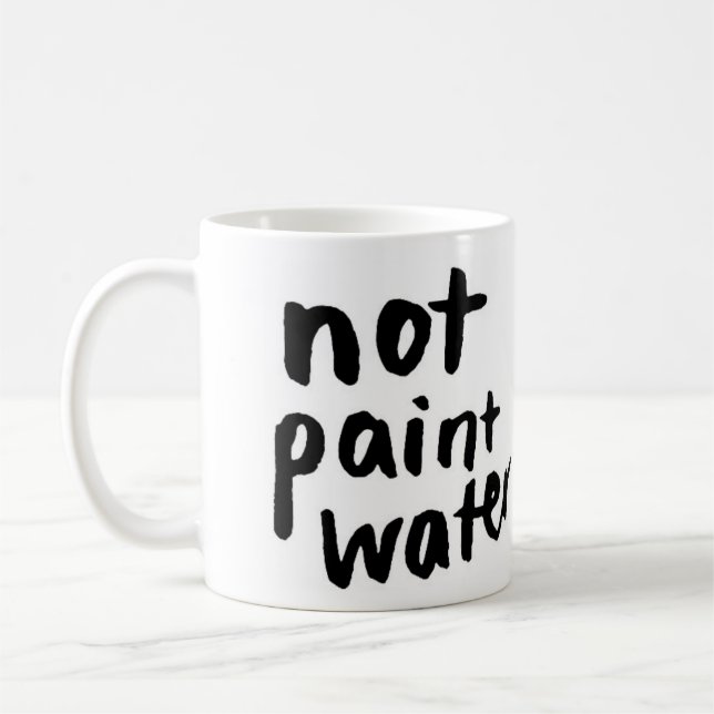 Ne pas peindre la tasse de l'eau (Gauche)