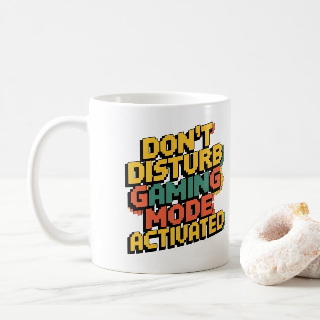 NE PAS PERTURBER - MODE DE JEU ACTIVÉ Mug (Avec donut)