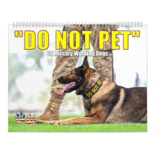 "NE PAS PET" - Calendrier des chiens de travail mi