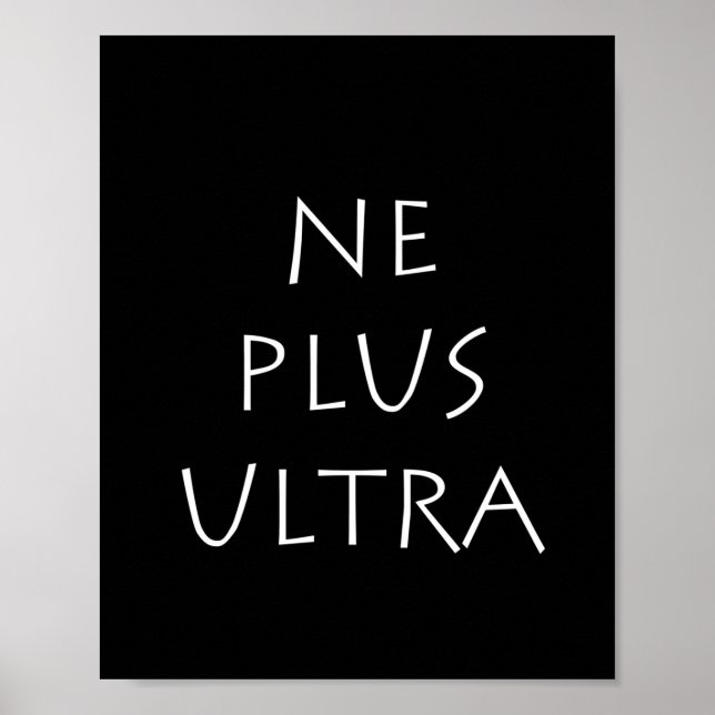 Ne Plus Ultra Poster (Front)
