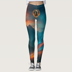 Né pour Burn Gothic Witch Leggings Motifs