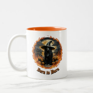 Né pour Burn Witch Halloween Mug