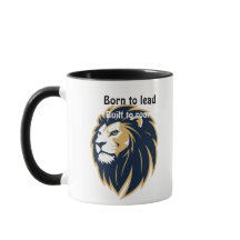 Né pour diriger. Construit pour rugir." Tasse à ca