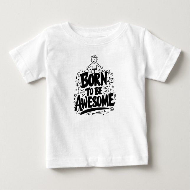 Né pour être génial Tshirt (Devant)