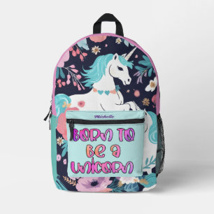Né pour être un sac à dos Unicorn, Nom personnalis
