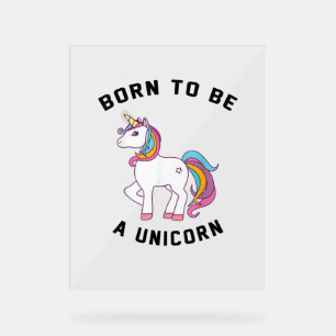 Né pour être une licorne T-shirt_ Vintage jolie