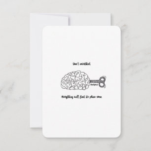 Ne réfléchissez pas trop, c'est bon - Carte Plat