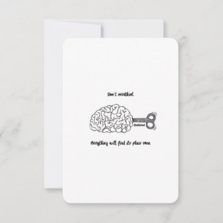 Ne réfléchissez pas trop, c'est bon - Carte Plat