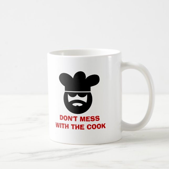 Ne salissez pas avec la tasse de café de cuisinier (Droite)