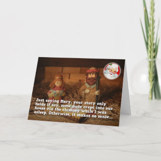 Ne semble aucun raisonnable Mary, carte de Noël