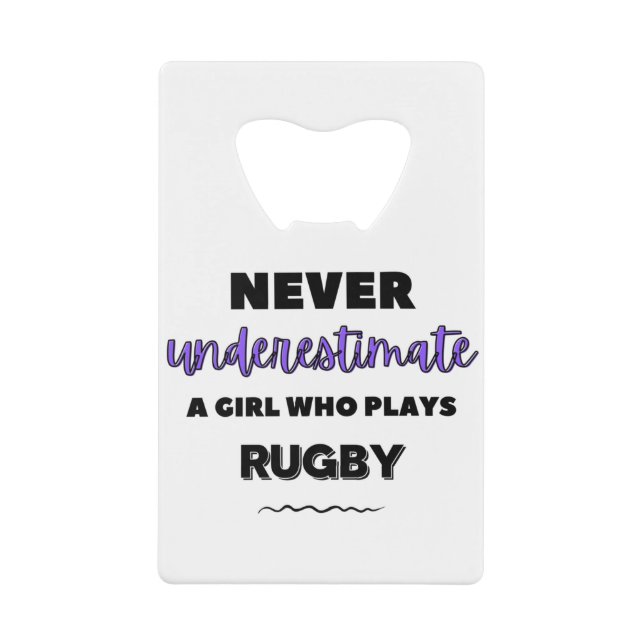 Ne sous-estimez jamais une fille qui joue au rugby (Devant)