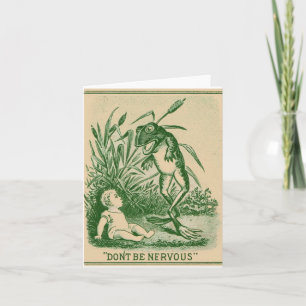 Ne soyez pas la grenouille nerveux et la carte de 