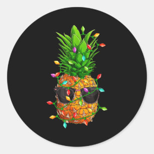 Ne Sungles Lights July Trocal Christmas Hawaiian  Classic Round Sticker