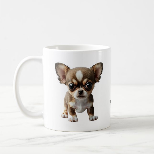 Ne touche pas mon café ! Drôle Chihuahua Café Mug (Gauche)