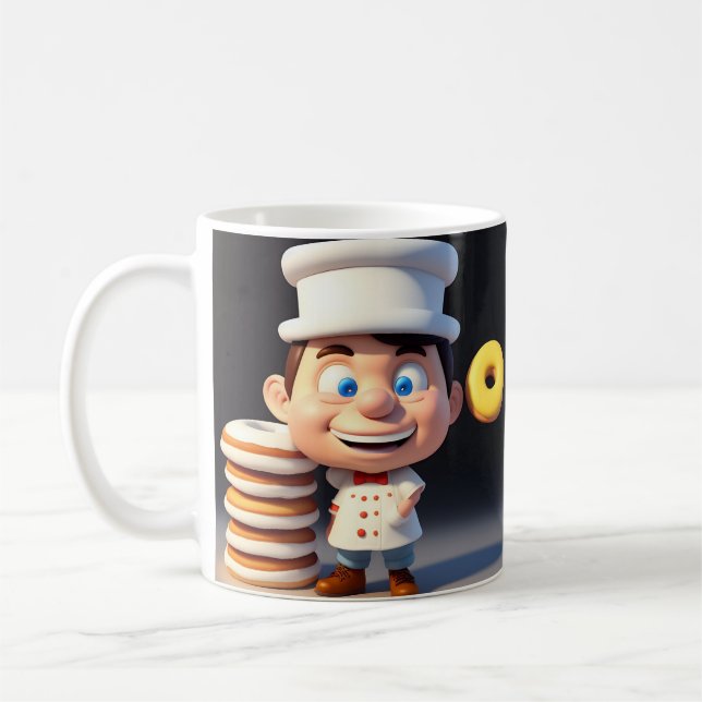 Ne Touchez Pas Mes Donuts, Mug De Café (Gauche)