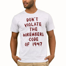 Ne violez pas le T-shirt de Nuremberg Code Hallowe