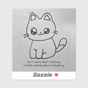 Ne vous inquiétez pas Sticker Kitty