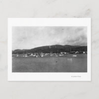 Neah Bay, WA View with Fishing Boats Photograph