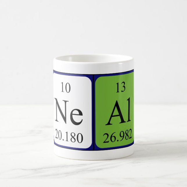 Neal periodic table name mug (Center)