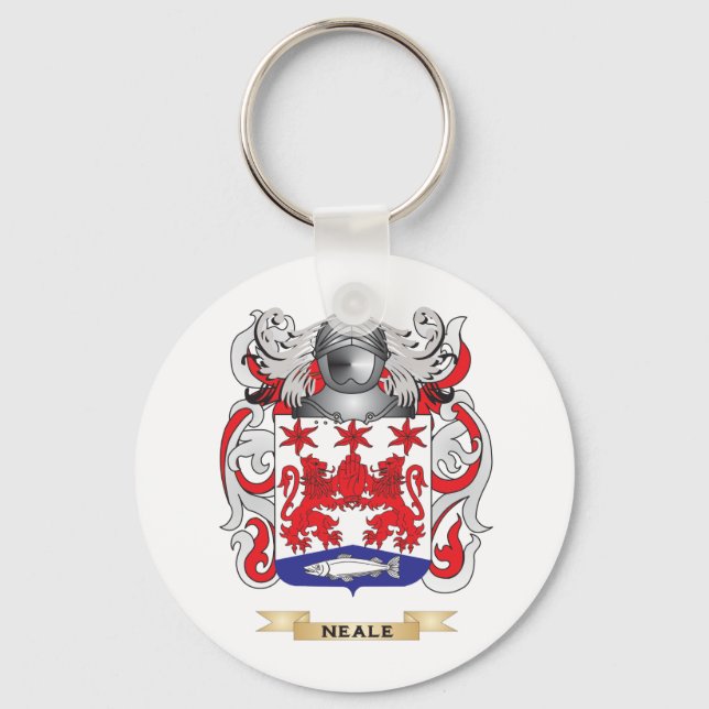 Neale Coat of Arms (Family Crest) Keychain (Front)