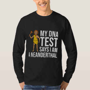 Neanderthal Caveman Woman Skull Gift T-Shirt