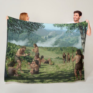 NEANDERTHAL FLEECE BLANKET