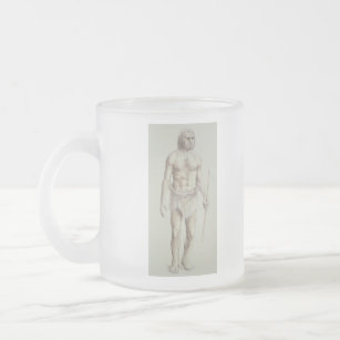 Neanderthal Man Frosted Glass Coffee Mug