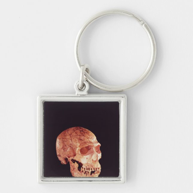 Neanderthal Skull, discovered on Mt Carmel Keychain (Front)