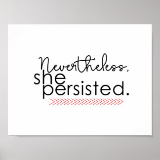 Néanmoins, elle a persisté à poster
