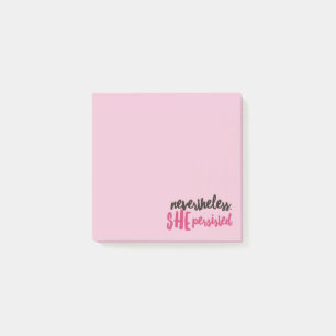 Néanmoins elle a persisté Notes Post-it® 3" x 3"